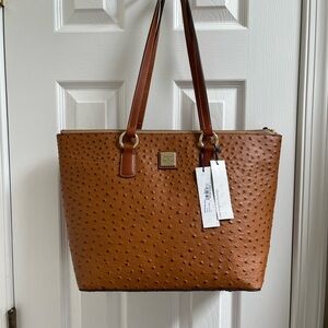 Dooney & Bourke Wren Ostrich textured leather Tote Bag